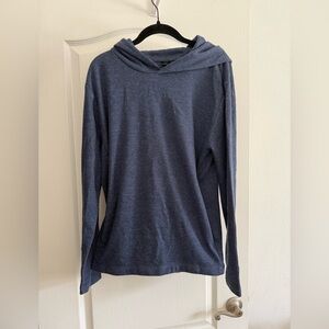 Jeff Hooded Sweater in Blue SZ S